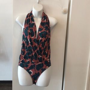 Free People Floral Bodysuit